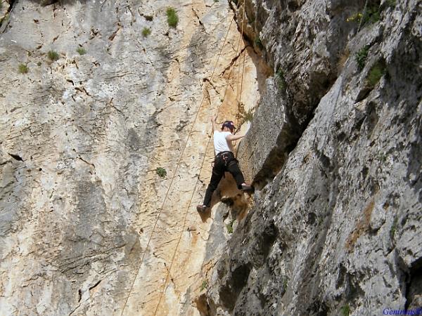 Rock climbing at Ymittos